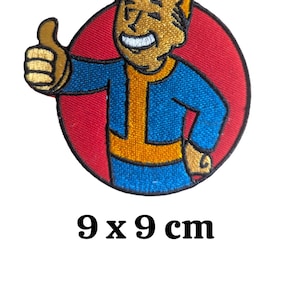 Vault boy 'Fallout' game pip boy thumb punk Iron on Sew on Embroidered patch Transfer Bag Jeans Applique - AB