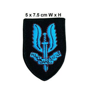 Special Air Service Insignia Badge British Army Military Sew On Patch Clothe N-749