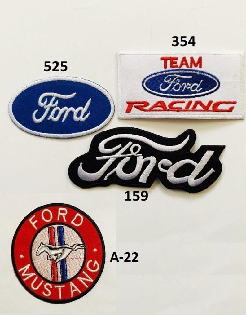 Ford Car Racing ST Logo Embroidered Patch Badge Sew / Iron on for ...