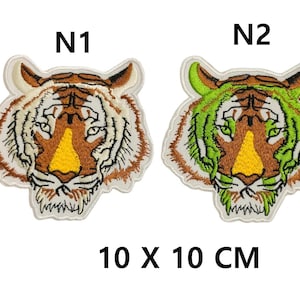 Toppa ricamata con tigre siberiana del Bengala, da stirare e cucire su giacche, jeans, borse, tessuti, trasferimento, applicazione 581-582