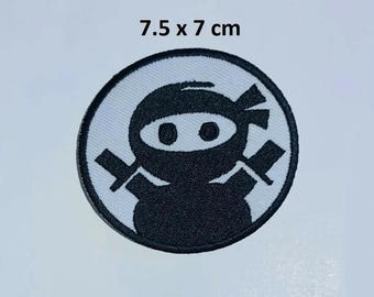 Samurai Cute Ninja warrior sword Embroidered Sew Iron On Patch Jacket Jeans N-693