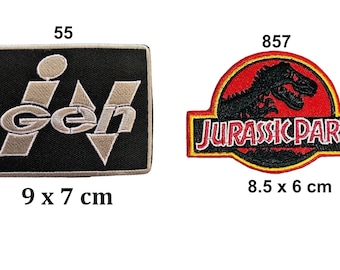 Jurassic Park Movie-logo dinosaurus Ingen Iron naai patch badge geborduurde appliqué voor kleding