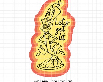 2851 - Lumière, Belle e il migliore SVG, PNG, EPS - Vettore clipart Disney. Scene di Belle. La bella e i migliori personaggi dtf