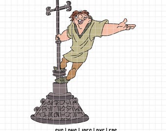 3941 - Quasimodo, The Hunchback of Notre Dame Svg, Png, Eps, Jpeg, Dxf. Disneyy The Hunchback of Notre Dame dtf.