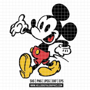 2591 - Baby Mickey SVG, EPS, PNG - Kleiner Mickey Clipart Vektor. Disney Mickyy original dtf. Disneyy reisen 2025. Disney mickeyy dtf