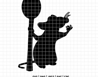 2638 - Ratatouille silhouette SVG, PNG, EPS - Ratatouille line art/ Outline clipart vector. Ratatouille dtf iconic scenes clipart.