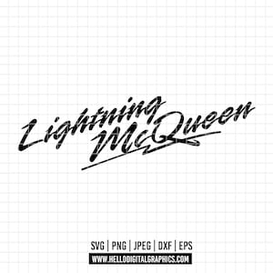 3187 - Lightning McQueen logo SVG, PNG, EPS - Cars Movie Clipart vector. Cars characters clipart. Lightning McQueen dtf.