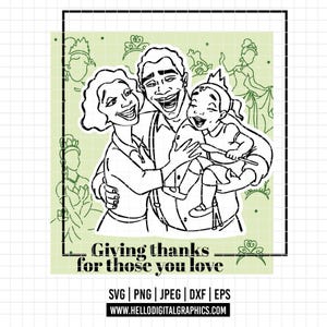 2372 - Princess Tiana and family SVG, PNG, EPS - Disneyy Tiana scenes clipart vector. The princess and the frog dtf quote. Tiana dtf