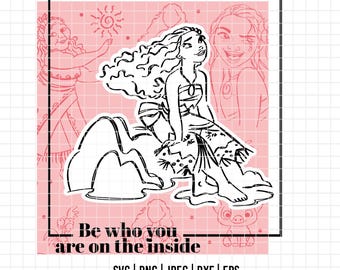 2376 - Moana cute phrases SVG, PNG, EPS - Disneyy Princess Moana dtf clipart vector. Moana quotes. Moana dtf.