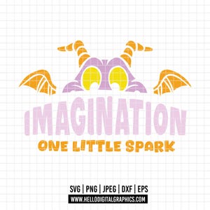 2961 - Figment, one little spark of inspiration SVG, EPS, PNG - figment clipart vector. figment scenes. The adventures of figment