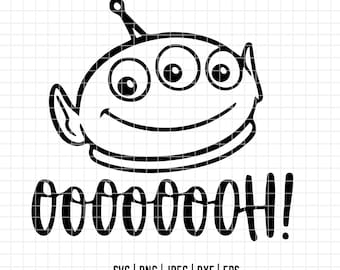 2924 - Toy story classics aliens icons SVG, EPS, PNG- Toy story pizza planet clipart vector. Disney aliens of toy story dtf