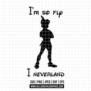 3058 - Peter Pan silhouette, Never grow up SVG, EPS, PNG - Peter pan Clipart Vector. Peter Pan phrases svg. Peter Pan dtf. disney quotes dtf