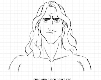 2094 - Tarzan to Disneey SVG, EPS, PNG - Disneey legend of tarzan clipart vector. Tarzan dtf. Legend of tarzan outline dtf
