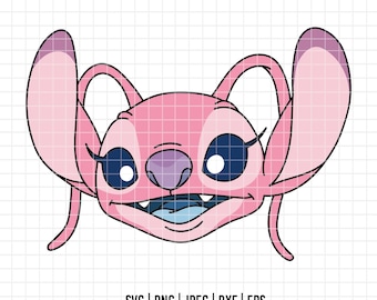 2626 - Angel SVG, PNg, EPs - Lilo and stitch clipart vector. Stitch dtf. Disneey stitch and angel dtf. Angel dtf. Disneey angel dtf
