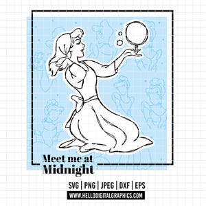 2364 - Cinderella cute SVG, PNG, EPS - Disneyy Princess Cinderella dtf clipart vector. Cinderella projects. Cinderella dtf. Princess quotes