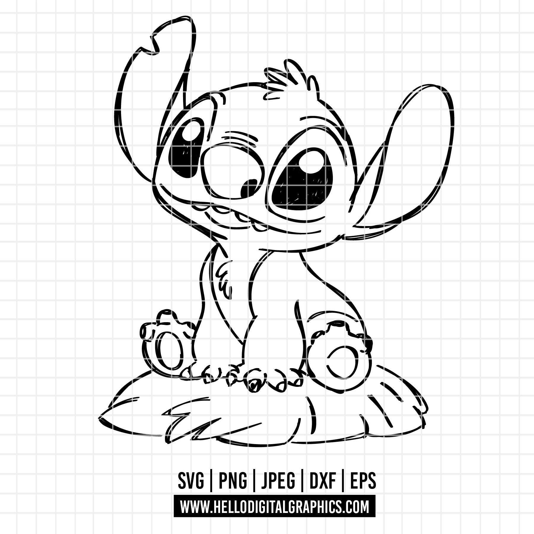 2296 - スティッチの冒険 SVG、EPS、PNG - リロとスティッチのクリップ