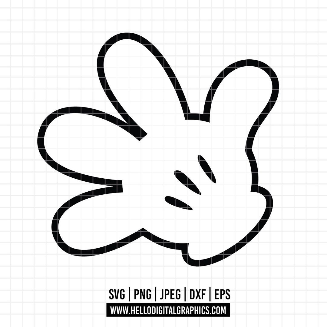 ミッキーの手 2618 - ミッキーの手 SVG、EPS、PNG - ミッキーの手のクリップアート
