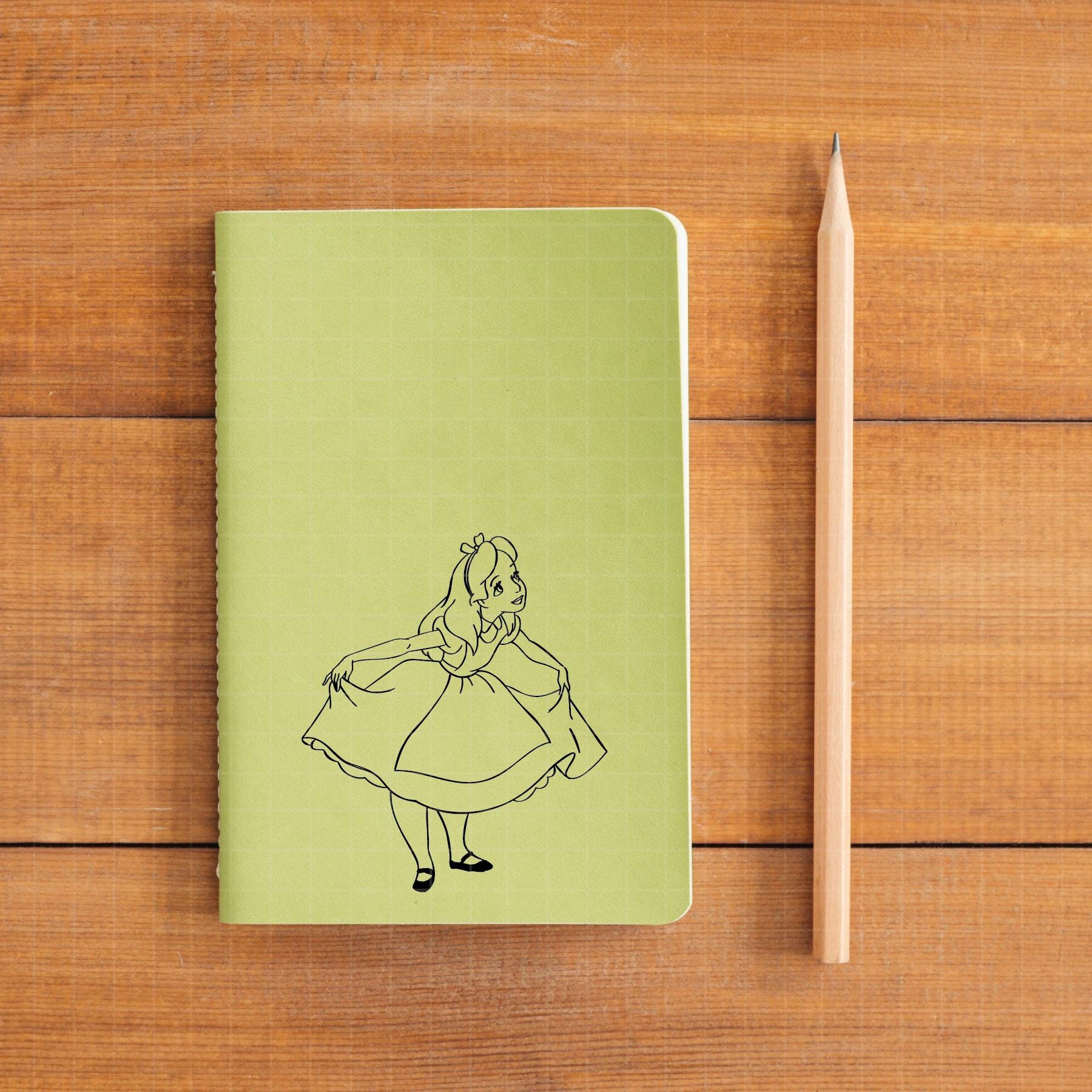 2150 - Alice and Her Dress SVG, EPS, PNG - Alice in Wonderland