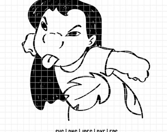 2449 - Lilo SVG, PNG, EPS - Lilo et Stitch Clipart vectoriel. Disneyy Lilo dtf. Lilo et scènes de couture. Icône Lilo. Dessin au trait Lilo. Ohana