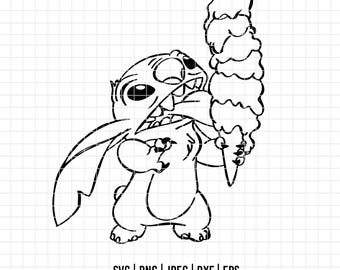 2428 - Lilo e Stitch SVG, EPS, PNG - Lilo e Stitch Clipart Vector. Le avventure di Stitch. Stitch dtf