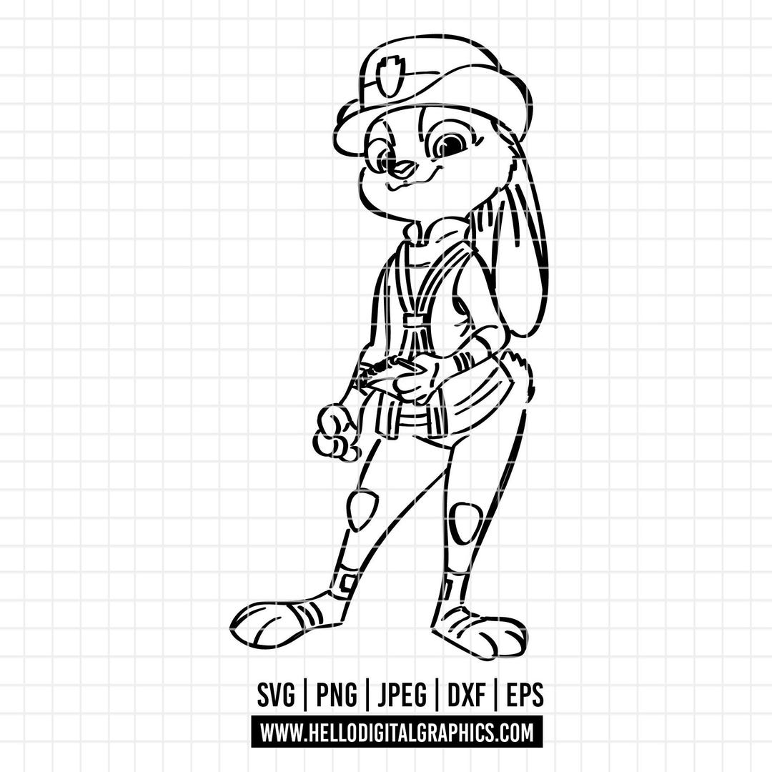 2825 - Judy Hopps, Zootopia SVG, EPS, PNG - Judy Hopps, Zootopia ...