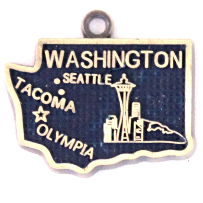 Washington State Love Charm Bracelet, Necklace, or Charm Only image 2