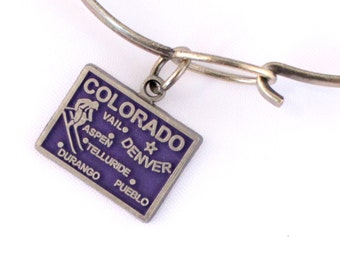 Colorado State Charm Bracelet, Charm Necklace, or Charm Only - Customizable DIY Jewelry - Youth - Adult sizes