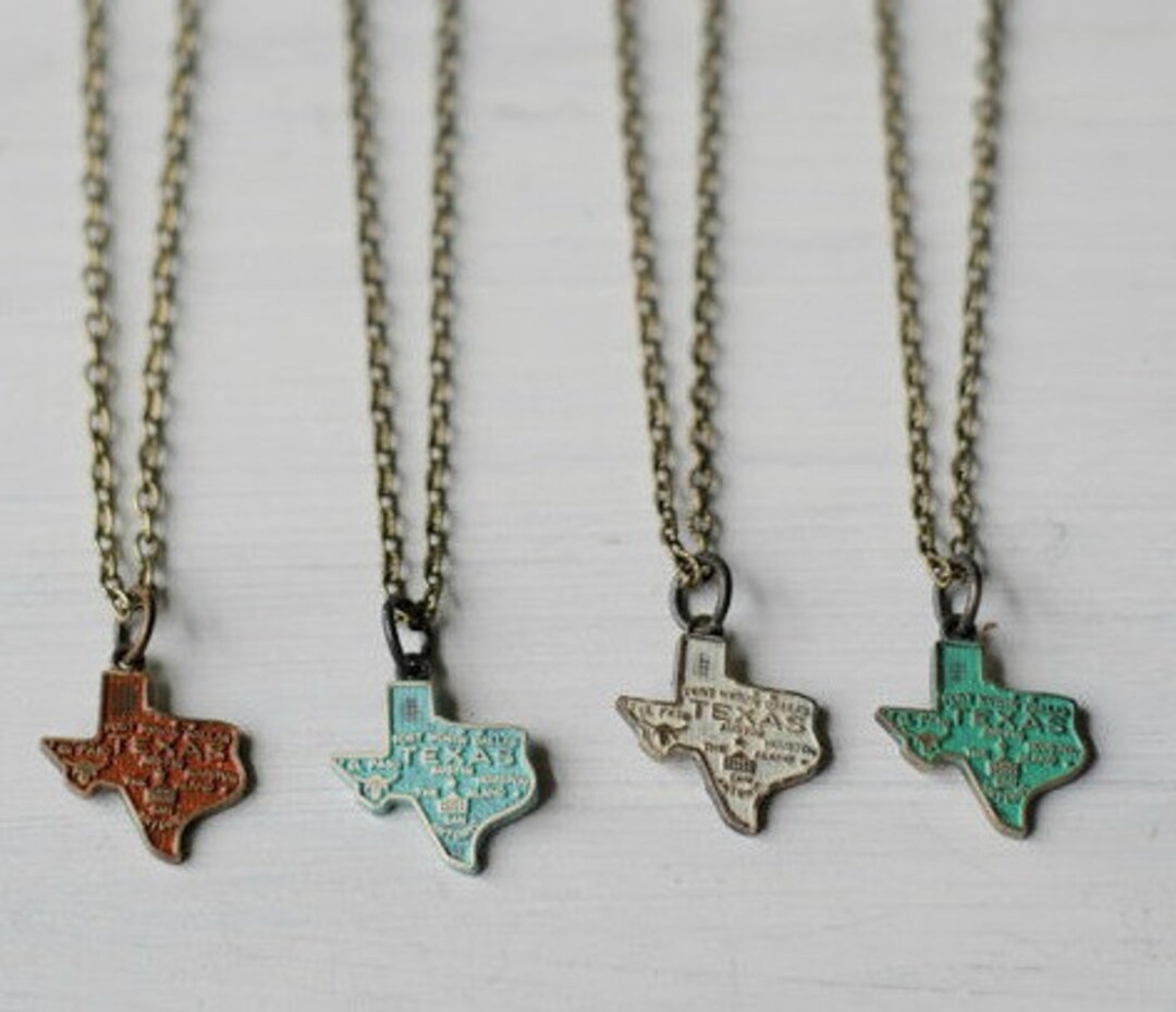 Texas Charm Necklace Etsy