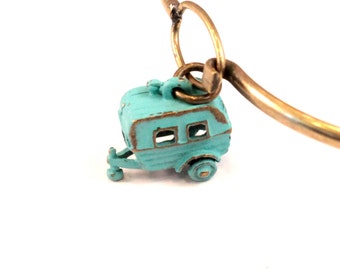 Camper Charm Bracelet,  Necklace, Earrings or Charm Only