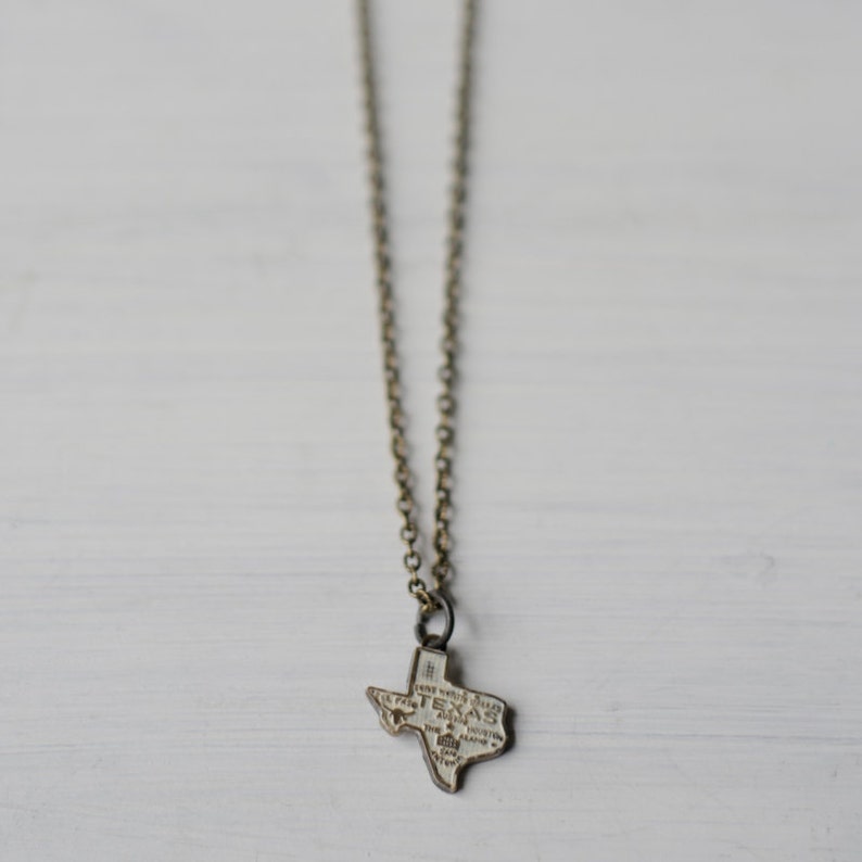 Texas Charm Necklace Etsy