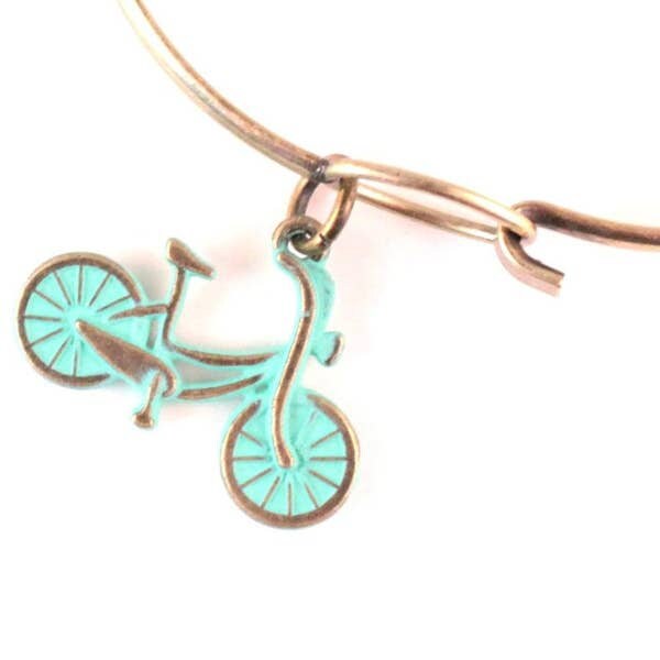 Bike Charm Bracelet, Necklace, or Charm Only - Kids To Adult Sizes