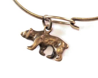 Bear Charm Bracelet, Necklace, or Charm Only - Nickel & Lead Free