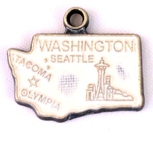 Washington State Love Charm Bracelet, Necklace, or Charm Only image 4