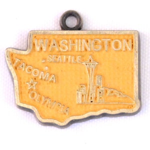 Washington State Love Charm Bracelet, Necklace, or Charm Only image 3