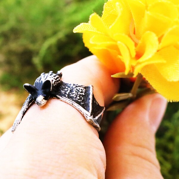Bat Ring - Etsy