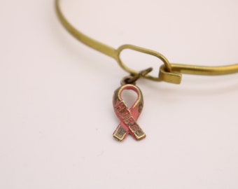 Ribbon of Hope Charm Bracelet, Necklace, or Charm Only