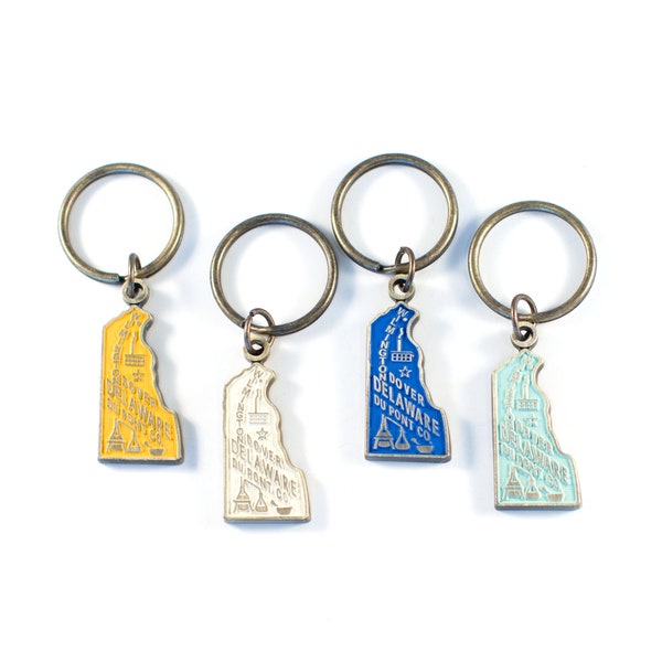 Delaware Keychain - High Quality Thick Metal State Key Ring