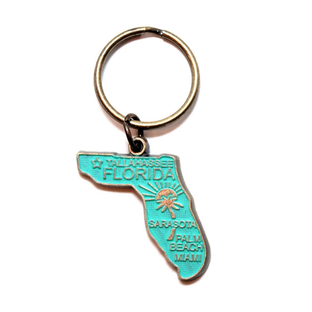 Florida Key Chain Etsy