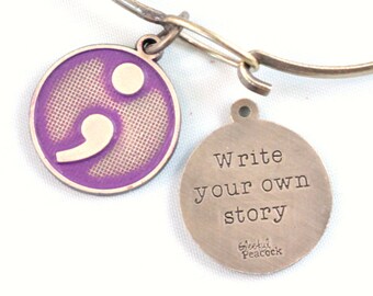 Your Own Story Reminder Token Charm Bracelet, Necklace, or Charm Only