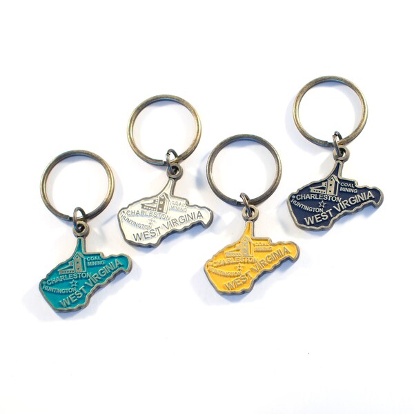 West Virginia Keychain - High Quality Thick Metal State Love Key Ring