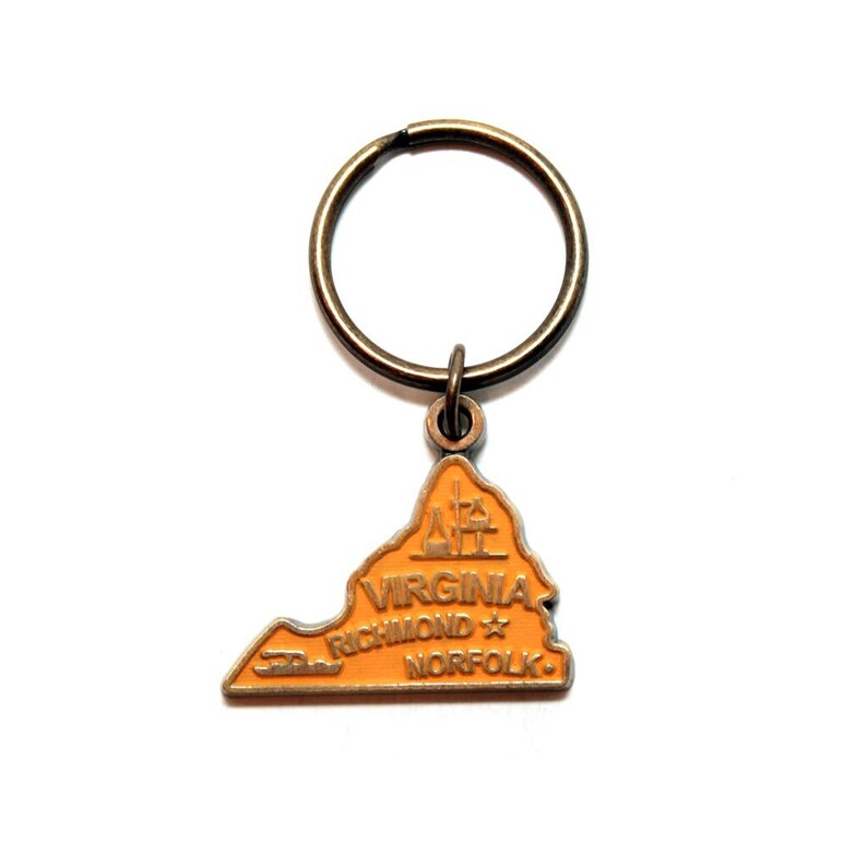 Virginia Key Chain Etsy