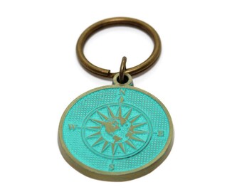 Follow Your True North Compass Key Chain - Inspirational Gift