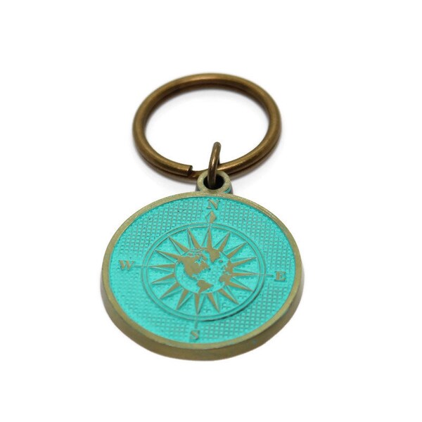 Follow Your True North Compass Key Chain - Inspirational Gift