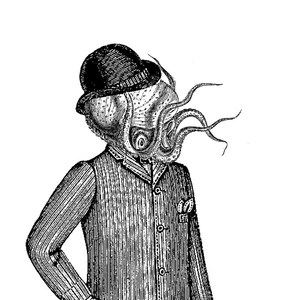 Octo Lad Kabinett der Raritäten leere Note Karte handgemachte Geburtstag Muttertag Staffelung Danke