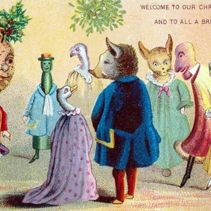 Vrolijk kerstfeest Vintage kerst Seizoenen Groeten Feestdagen Kerstkaarten Bedankt verjaardag
