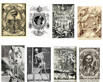Memento Mori Card Collection 10 Designs Blank Birthday Halloween Graduation Thank You Get Well