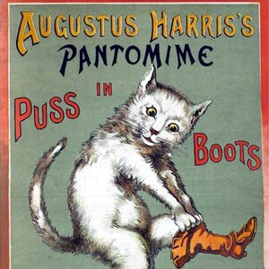 Vintage Cat Stylish Kitty Blank Não Cartão Feito à Mão Aniversário Férias Obrigado