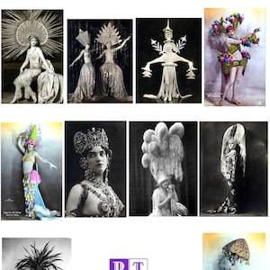 Proscenium Presents Onde você conseguiu esse chapéu? Coleção de cartões de nota de imagem vintage 10 cartões em branco aniversário obrigado