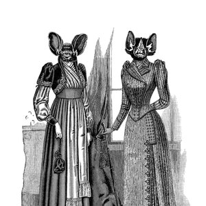 Bat Ladies At Home Gabinet osobliwości Pusta kartka z notatkami Ręcznie robione urodziny Dziękuję za święta