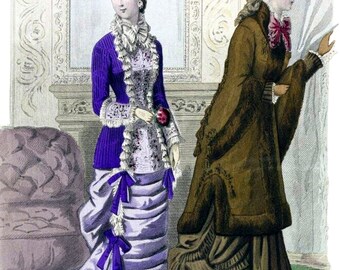1880年代のファッションプレートコレクション、空白のメモカード